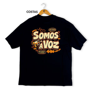 Oversized Preta Full Somos a Voz