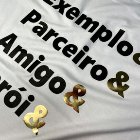 Camiseta Masculina Branca Exemplo E Parceiro E Pai