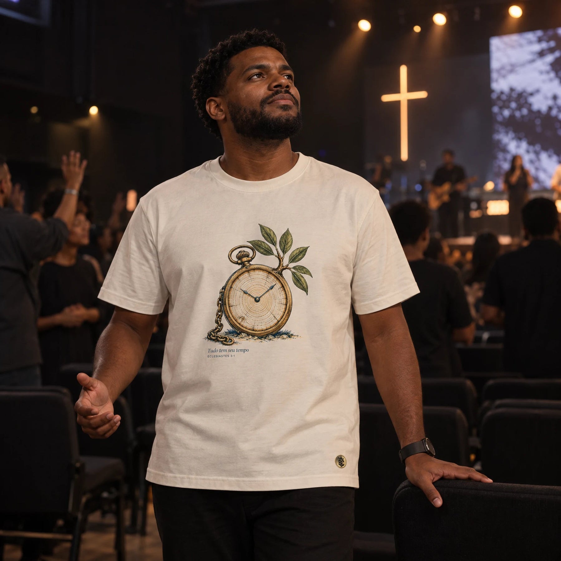 Camiseta Masculina Off White Tudo tem seu tempo