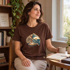 Camiseta Feminina Marrom Paz além do entendimento