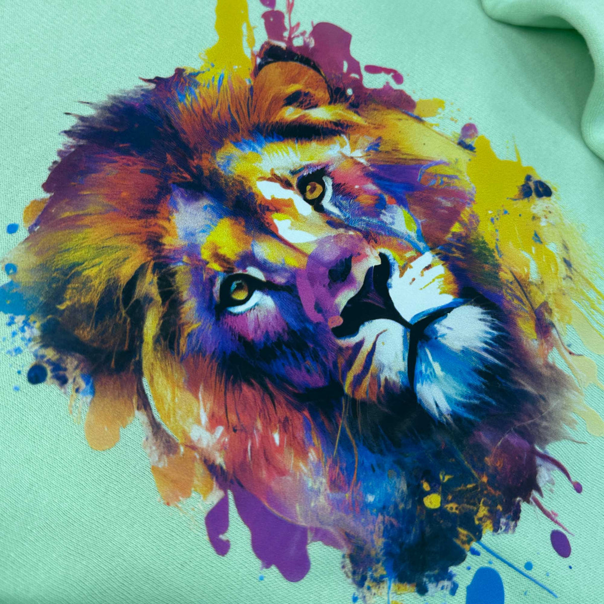 Moletom Menta Leão Colorido
