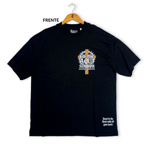 Oversized Preta Full Eis me Aqui Senhor