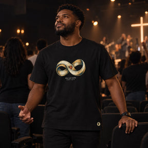 Camiseta Masculina Preta Amor sem medida