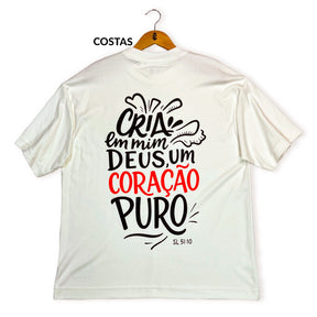 Oversized Off White Full Cria Em Mim Deus Um Coração Puro