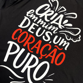 Oversized Preta Full Cria Em Mim Deus Um Coração Puro