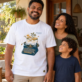 Camiseta Masculina Branca Tudo se fez novo