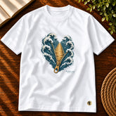 Camiseta Masculina Branca Ele abriu o mar