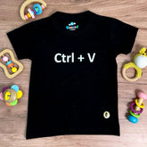 T-Shirt Infantil Preta Ctrl-V