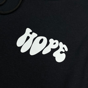 Moletom Canguru Com Capuz Preto Jesus Is The Hope