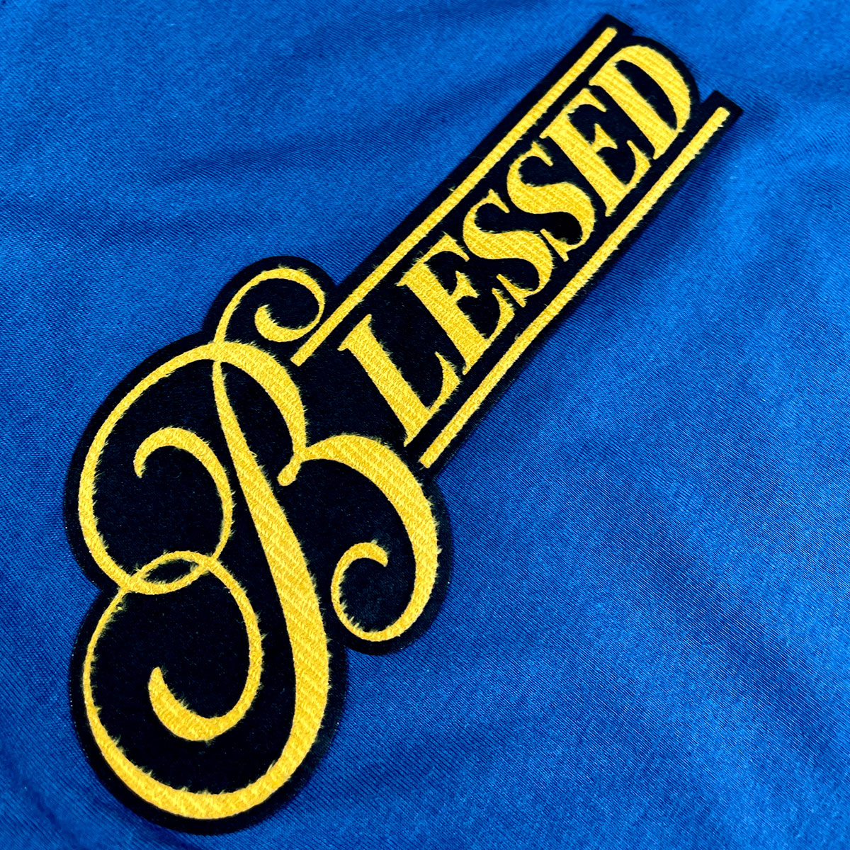 Camiseta Masculina Azul Blessed Veludo