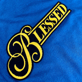 Camiseta Masculina Azul Blessed Veludo
