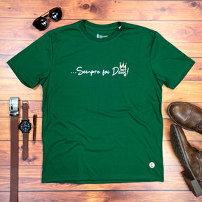 Camiseta Masculina Verde Sempre Foi Deus