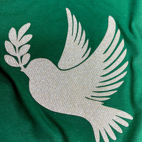Camiseta Feminina Verde Pomba da Paz