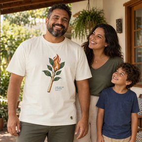 Camiseta Masculina Off White Arde, mas não se consome