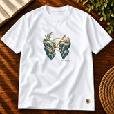 Camiseta Masculina Branca Felizes os pacificadores