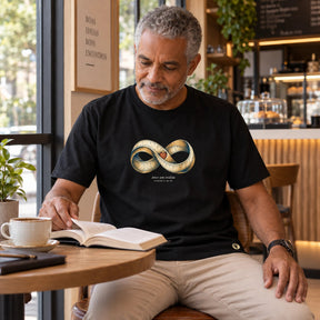 Camiseta Masculina Preta Amor sem medida