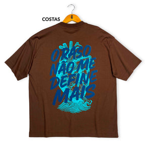 Oversized Marrom Full O Raso Não Me Define Mais