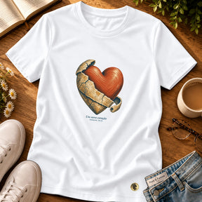 Camiseta Feminina Branca Um novo coração