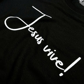 Camiseta Feminina Preta Jesus Vive!