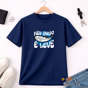 Camiseta Masculina Azul Meu Fardo é Leve