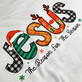 Camiseta Masculina Branca Jesus The Reason For The Season
