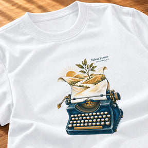 Camiseta Feminina Branca Tudo se fez novo