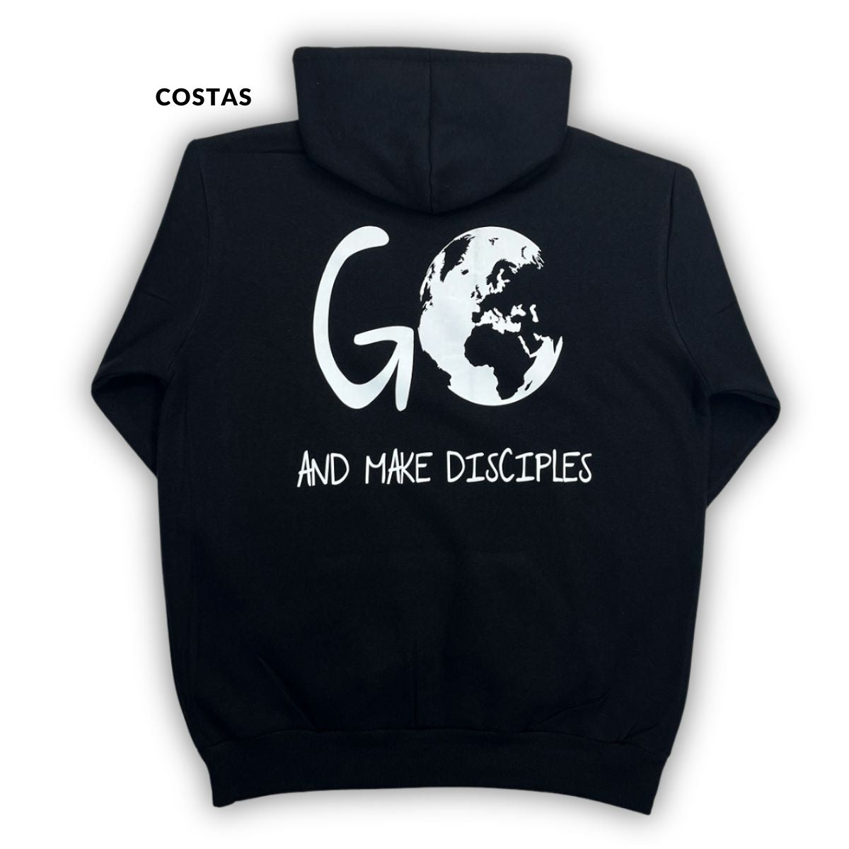 Moletom Canguru Com Capuz Preto Go And Make Disciples