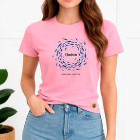 Camiseta Feminina Rosa Timóteo Eles Podem, Você Não. 