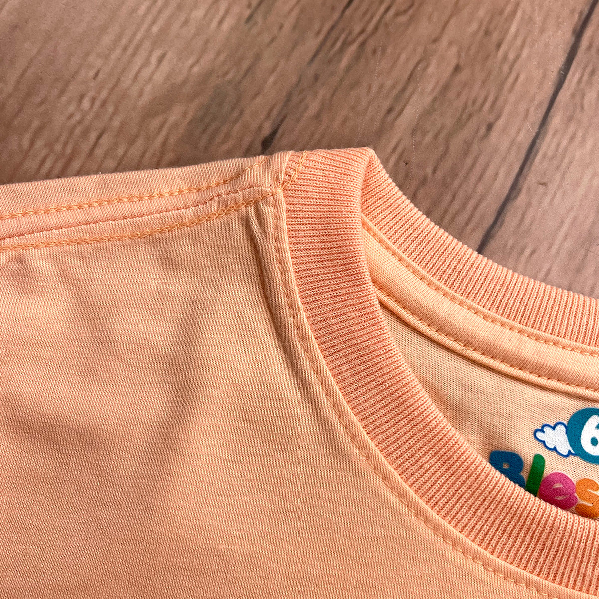 T-Shirt Infantil Salmão Ovelha Deixou As Noventa E Nove