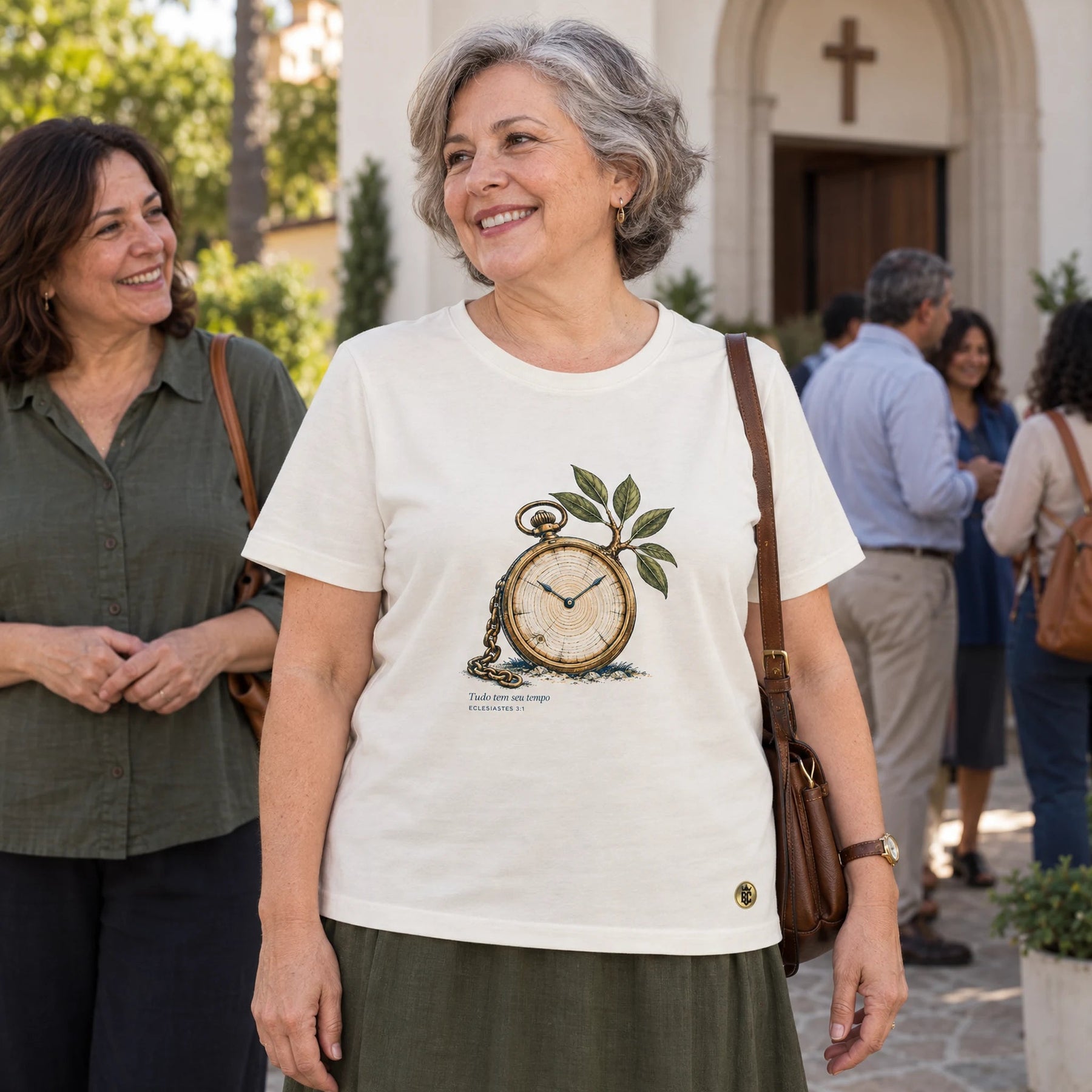 Camiseta Feminina Off White Tudo tem seu tempo