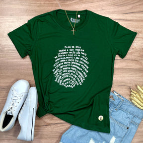 Camiseta Feminina Verde Digital Filho De Deus