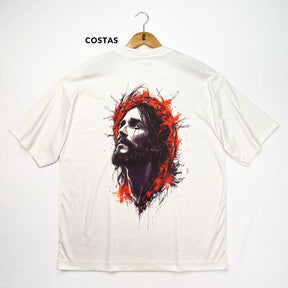 Oversized Off White Full Jesus Chorou