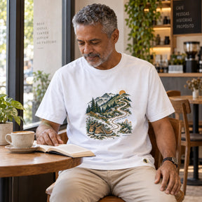 Camiseta Masculina Branca Confie no Senhor
