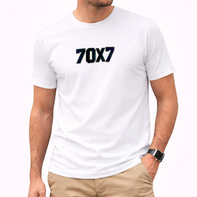 Camiseta Masculina Branca 70x7 Aplique