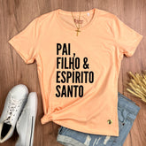 Camiseta Feminina Salmão Pai, Filho & Espírito Santo