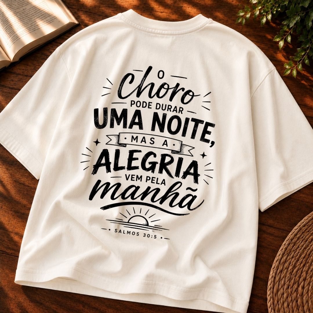 Oversized Off White O Choro Dura uma Noite