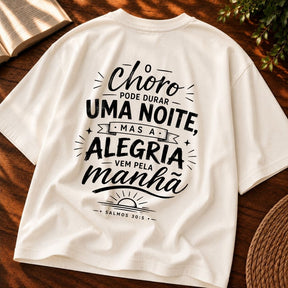 Oversized Off White O Choro Dura uma Noite
