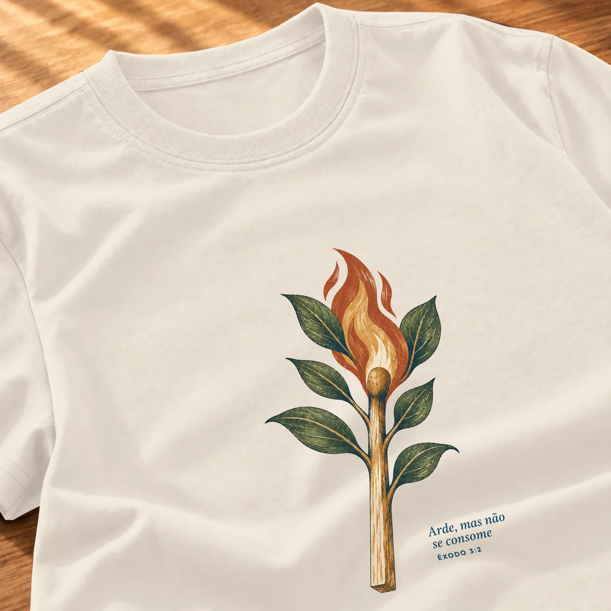 Camiseta Feminina Off White Arde, mas não se consome