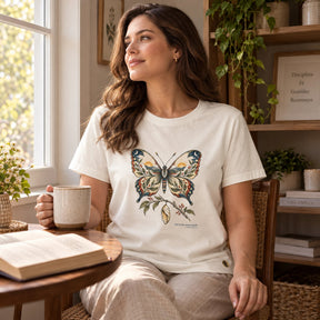 Camiseta Feminina Off White Em Cristo, nova criação