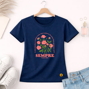 Camiseta Feminina Azul Sempre Isaías 40:8
