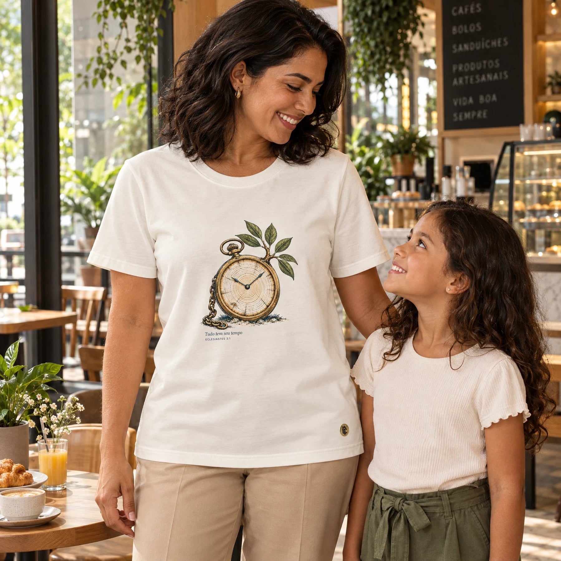 Camiseta Feminina Off White Tudo tem seu tempo