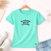Camiseta Feminina Verde MentaTe Orienta Que tu é Crente