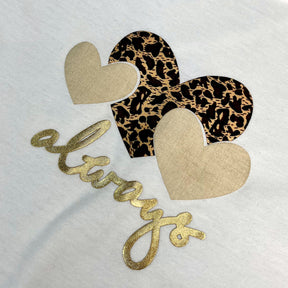 Camiseta Feminina Off White Aplique Always