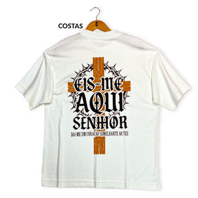 Oversized Off White Eis me Aqui Senhor