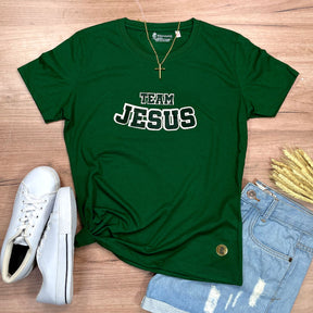 Camiseta Feminina Verde Team Jesus
