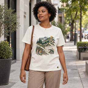 Camiseta Feminina Off White Confie no Senhor