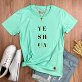 Camiseta Feminina Verde Menta Yeshua Camaleão