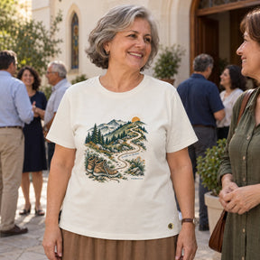 Camiseta Feminina Off White Confie no Senhor