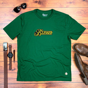 Camiseta Masculina Verde Blessed Veludo