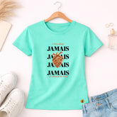 Camiseta Feminina Verde Menta O Teu Olhar Jamais Se Afastou de mim